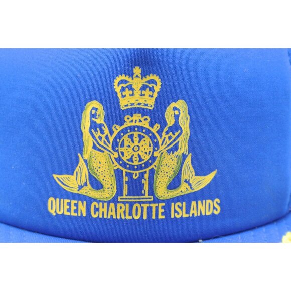 Queen Charlotte Islands BC Trucker Hat Mesh Snapback GT Lanning OS VTG Wings - Picture 2 of 7